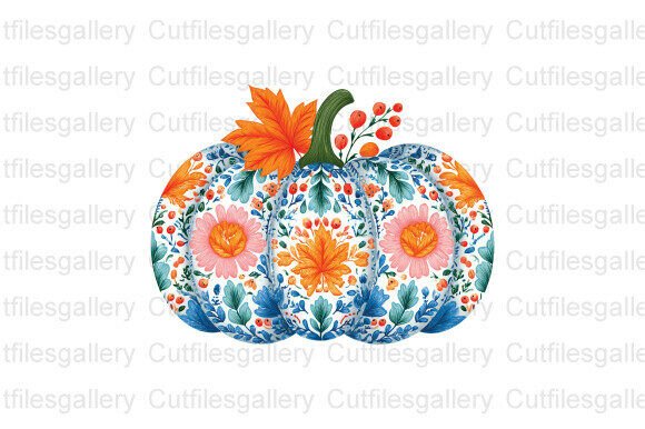 Download Fall Floral Pumpkin PNG, Boho Floral PNG - Pumpkin Collection