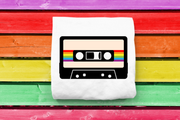 Download 80s Rainbow Cassette Tape SVG - Premium Bundle