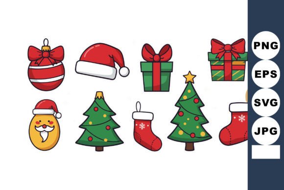 Download Christmas Holiday Decorations with Santa - Holiday decorations Collection